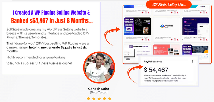 SoftSites: Self-Updating Software Selling Websites